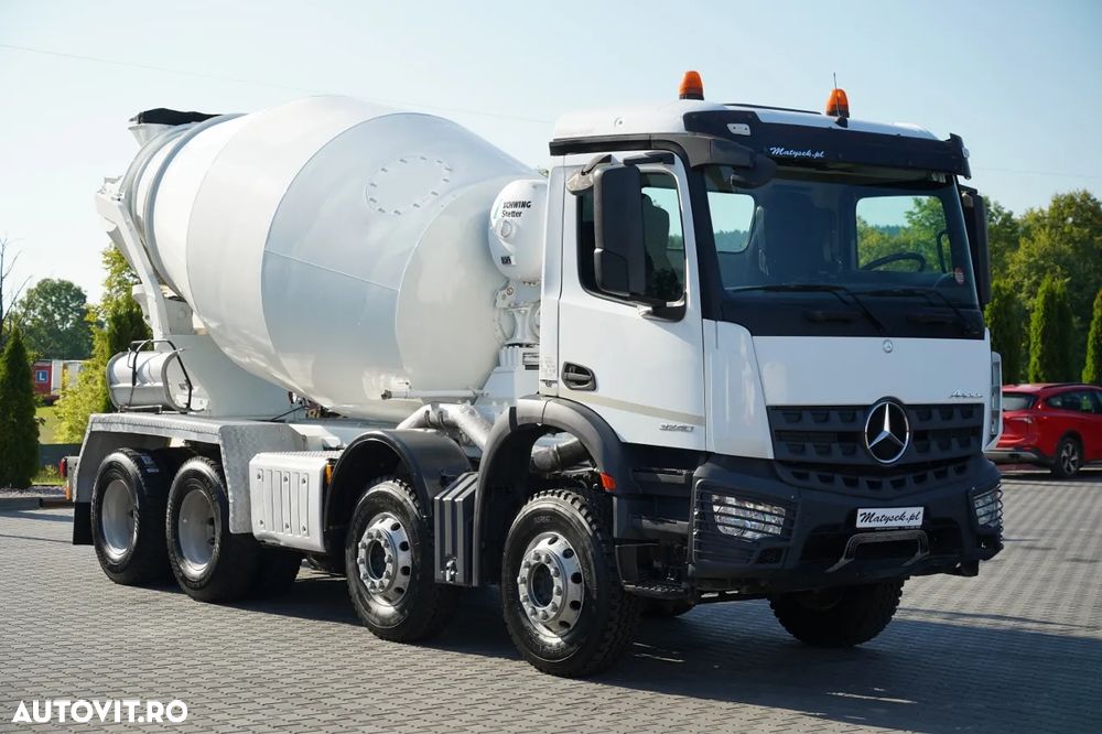 Mercedes-Benz AROCS 3240 / GRUSZKA 9 M3 / 8x4 / BETONOMIESZARKA / SCHWING STETTER / AUTOMAT / OPONY 100% / EURO 6 - 4