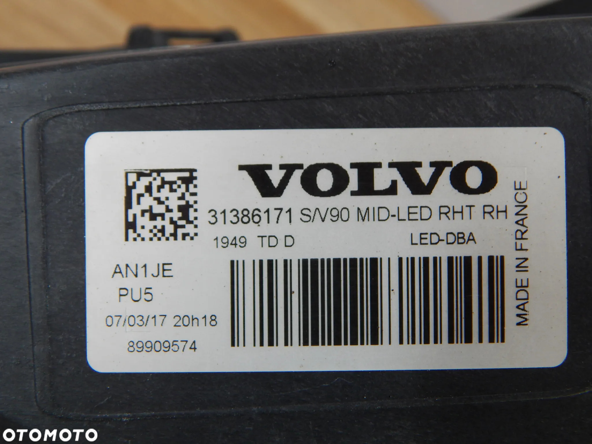 Lampa prawy przód Full Led Volvo V90 S90 16-23 EU Łuków części - 10