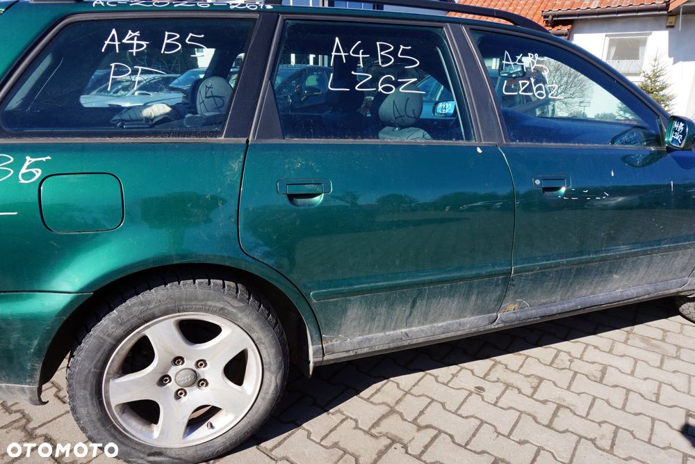 DRZWI TYLNE LEWE A4 B5 KOMBI LZ6L  ZIELONY AUDI 1994-2001 - 2