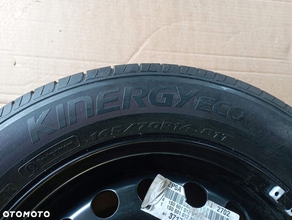 VW UP KOŁO ZAPASOWE ZAPAS 165/70 14" ET35 5,5Jx14H2 1S0601027 - 3