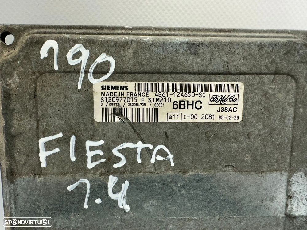 .Centralina Motor Original Siemens Ford FUJA FUJB 1.25i 16v 4S6112A650SC S120977015 2002 - 2008 - 7
