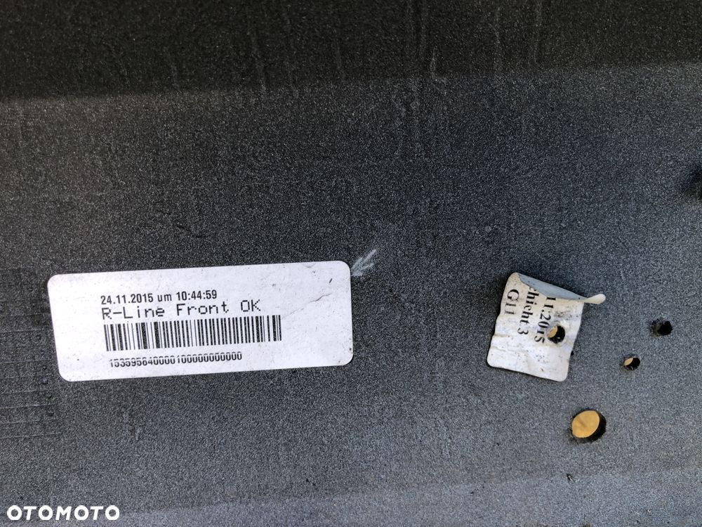B159. Zderzak Przedni Przód Volkswagen Golf VII Biały R-Line Przedlift (2012-2015) - Wysyłka - 10