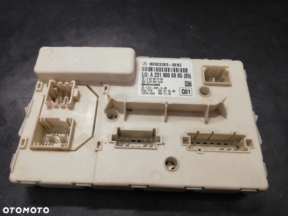 MODUŁ STEROWNIK DACHU MERCEDES SL R231 A2319006905 - 1