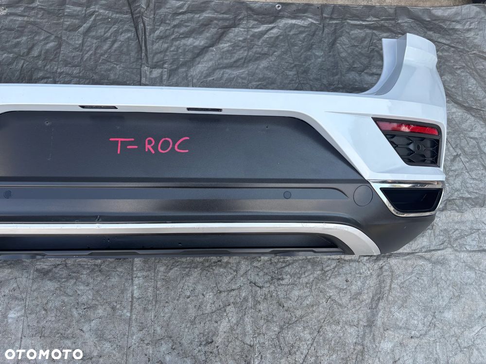 Vw T-ROC zderzak tył tylni LB9Z biała perła PDC - 4
