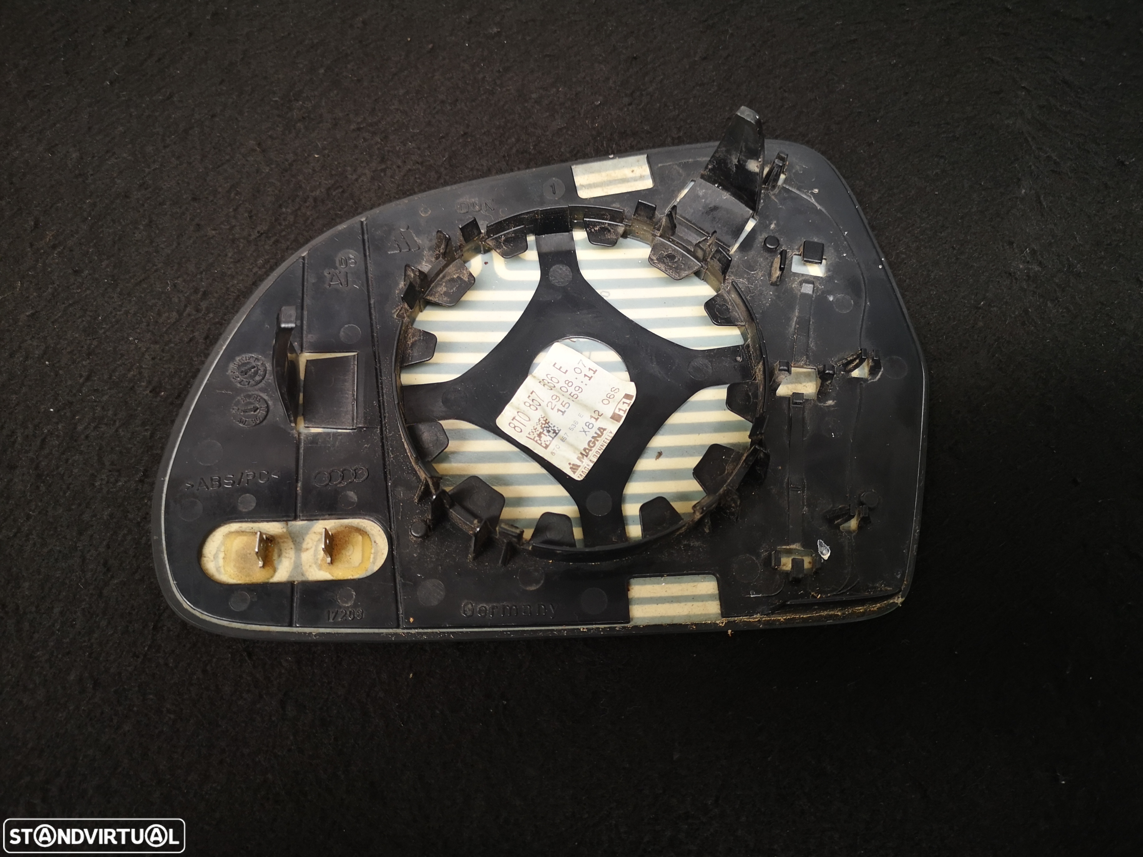 Vidro do espelho retrovisor direito originais Audi a5 a4 b8 2008+ - 3