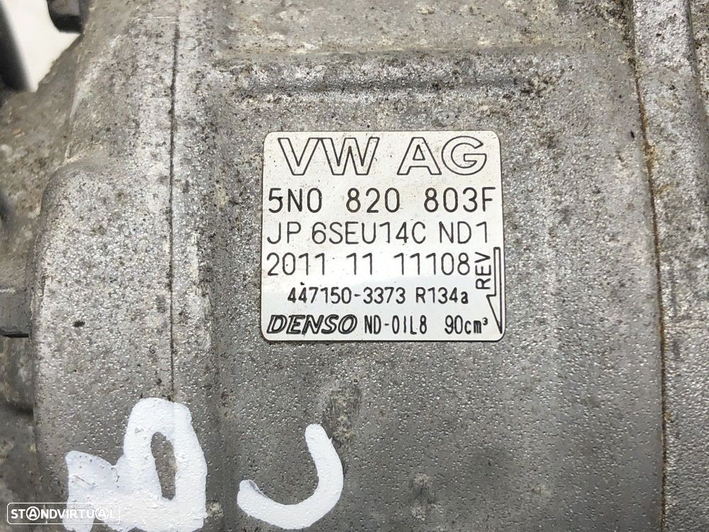 Compressor de ar condicionado VW GOLF VI (5K1) 1.6 TDI | 02.09 - 11.12 Usado REF... - 5