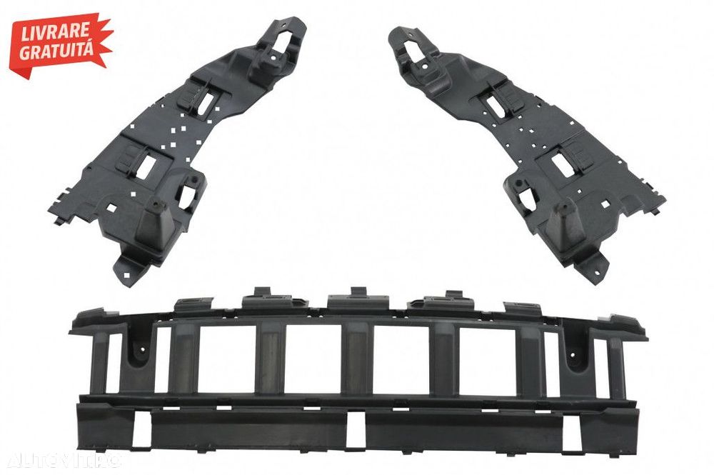 Difuzor Bara Spate cu Ornamente tobe Negre Mercedes C-Class W205 S205 - 5