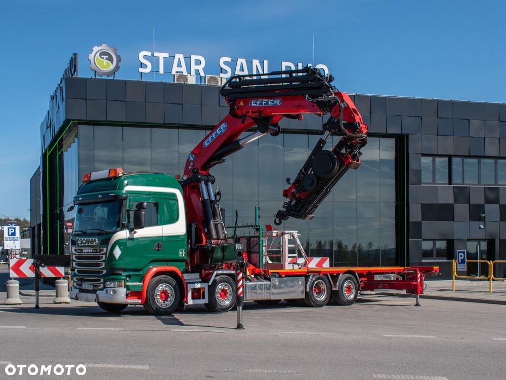 Scania R490 8x2 EFFER 955 Fly Jib Wciągarka Kosz HDS Żuraw - 6