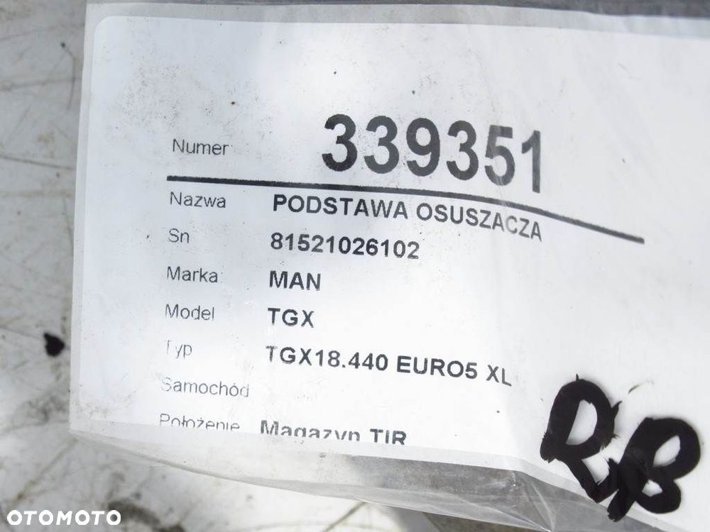 PODSTAWA OSUSZACZA - 226.00 PLN - MAN TGX I 2006 - 2022 18.440 81521026102 - 6