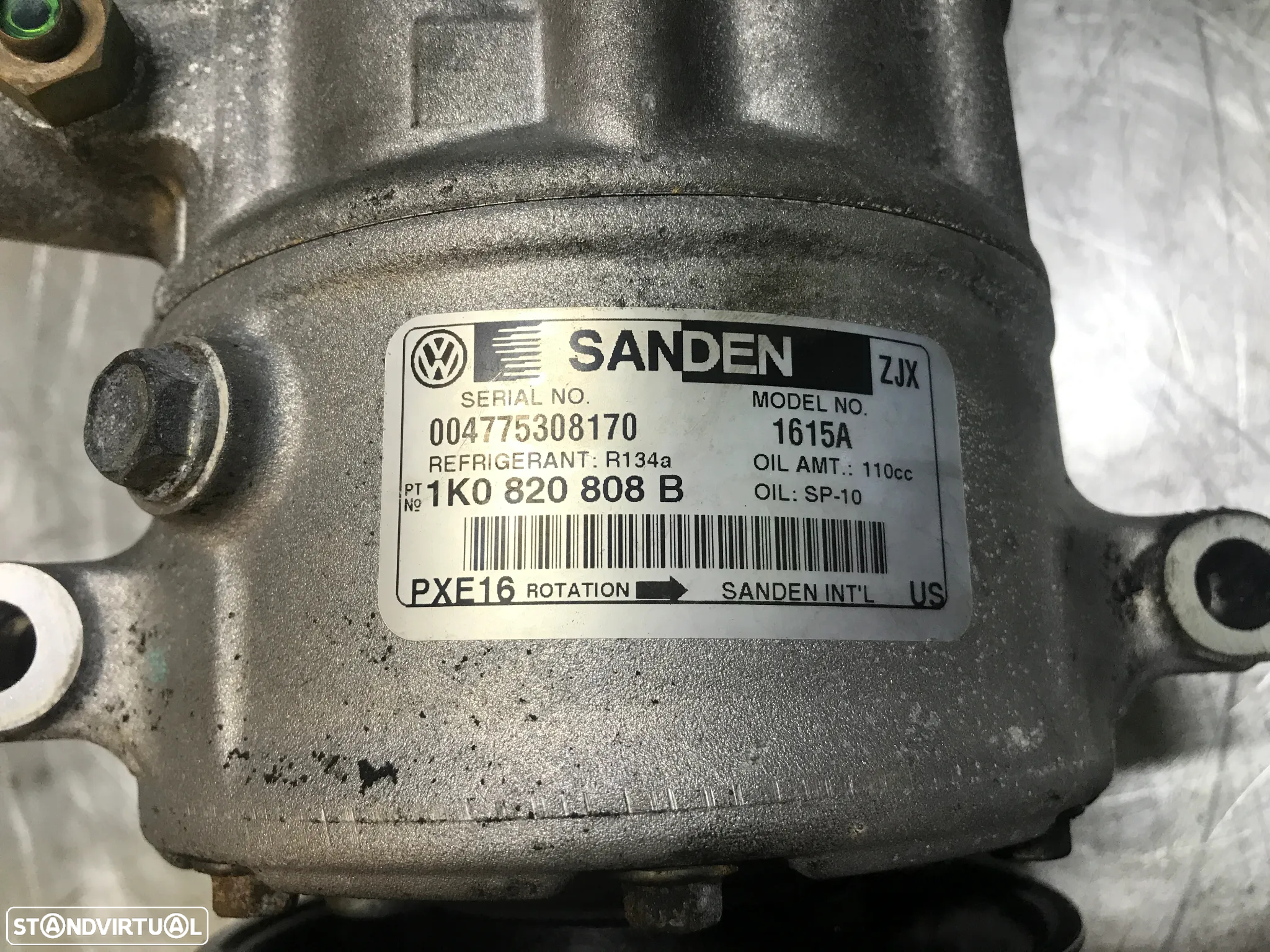 COMPRESSOR AC VOLKSWAGEN GOLF VI / AUDI / SEAT 1.6TDI 1K0820808B PXE16 - 5