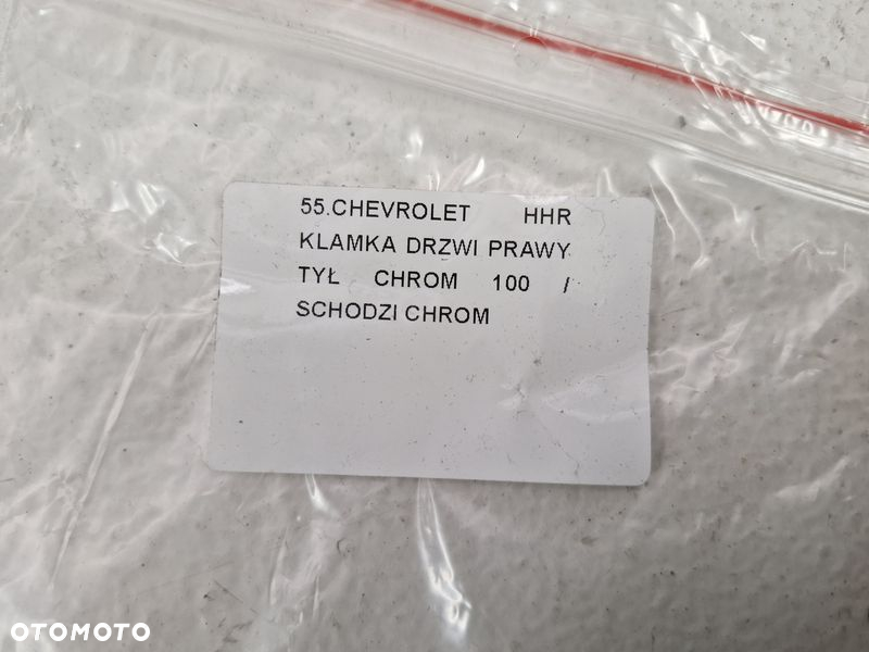 CHEVROLET HHR KLAMKA DRZWI PRAWY TYŁ CHROM - 9