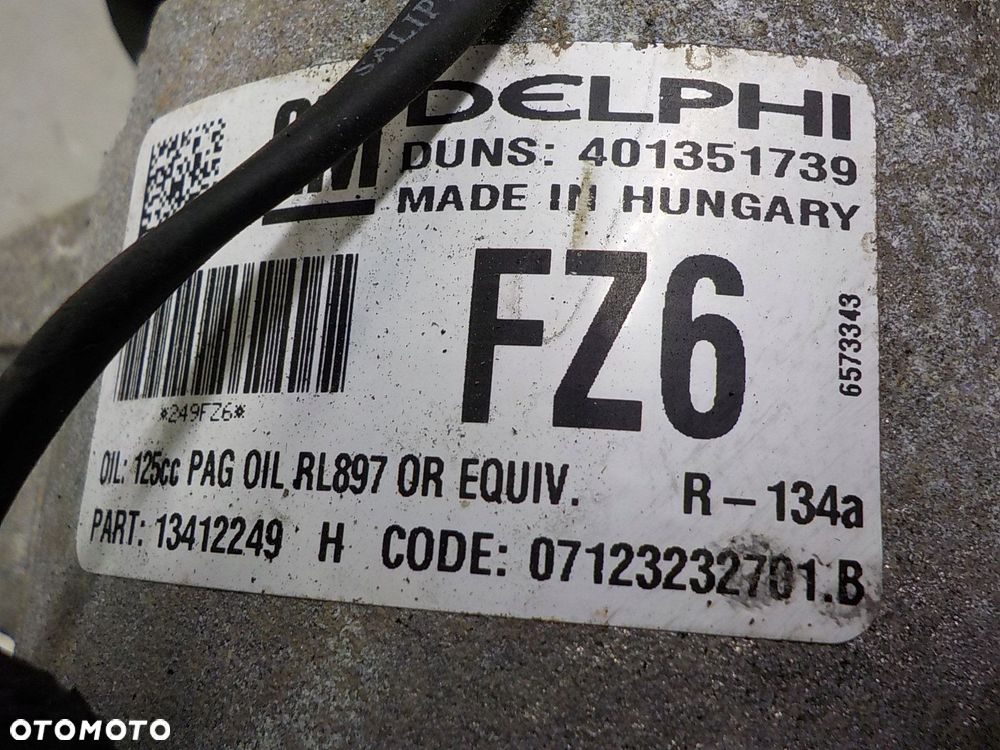 OPEL ASTRA SPRĘŻARKA KLIMATYZACJI 401351739 FZ6 - 4