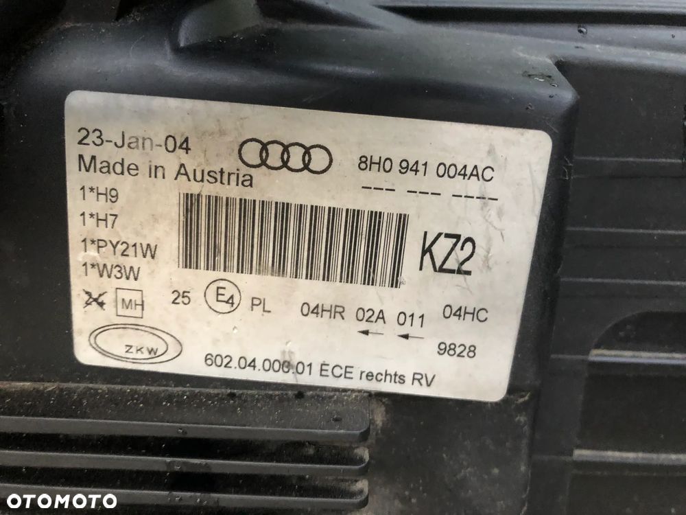 pas przedni Prawa EUR AUDI A4 8H0941004AC ORG - 3