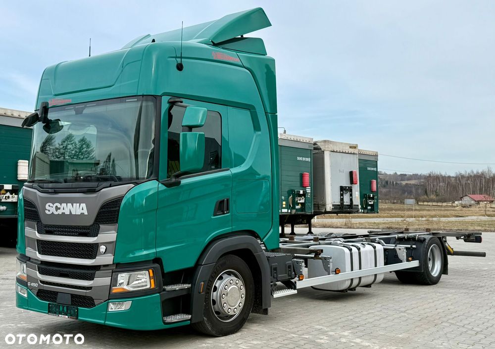Scania G450 / RAMA DO ZABUDOWY / ROZSTAW 5.75 / AUTOMAT / SYPIALKA / 2019 ROK / 19 PALET - 2