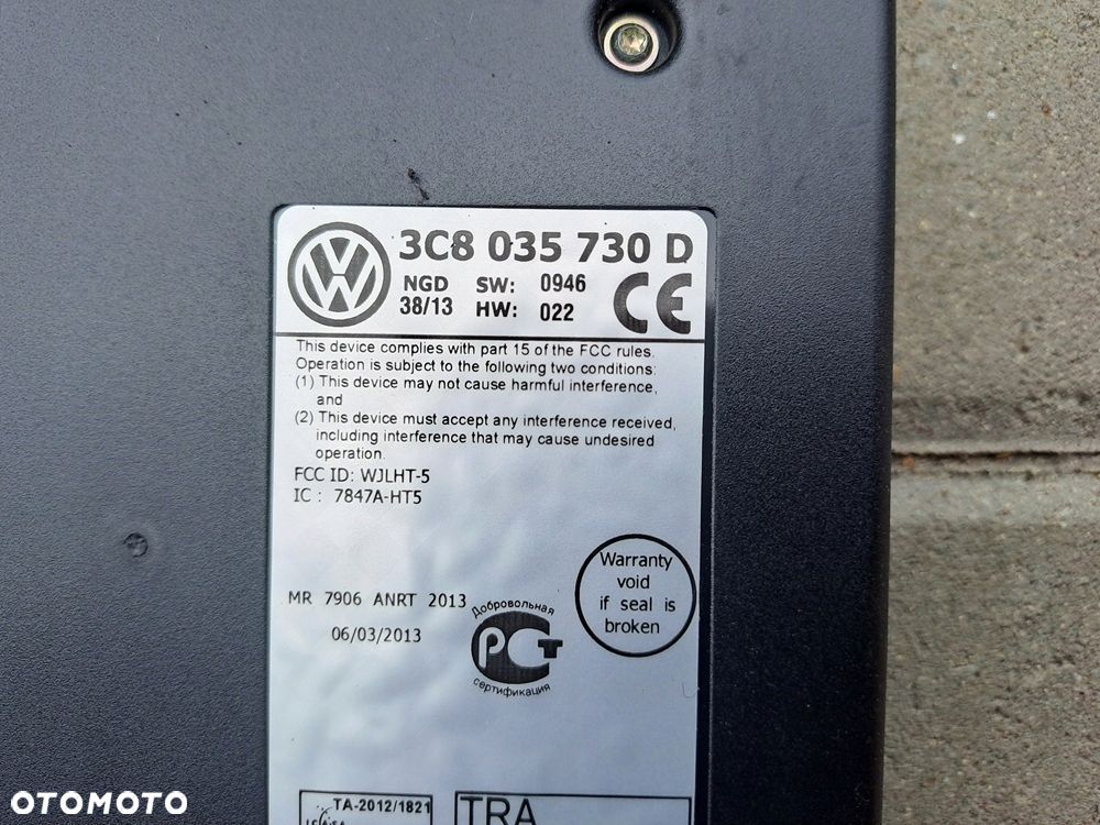 superb ii vw passat b7 cc tiguan lift moduł sterownik bluetooth 3c8035730d - 2