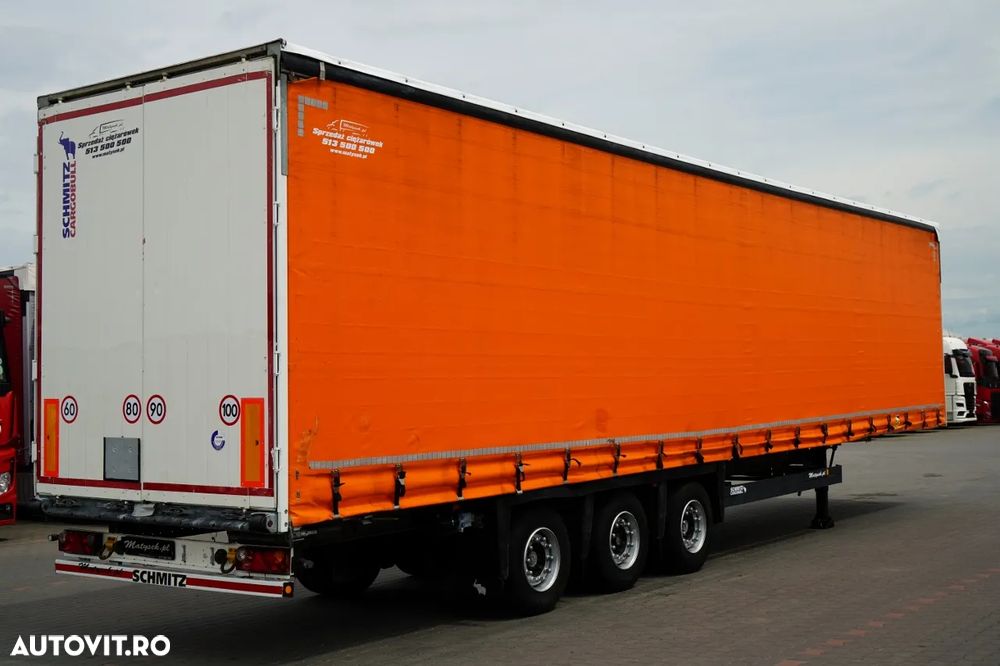 Schmitz Cargobull CORTINĂ / MEGA / PLATĂ JOSĂ / PUNTE RASĂ / ACOPERIȘ RASĂ / ACOPERIȘ RASĂ /  PRELATĂ ARMATĂ - 7