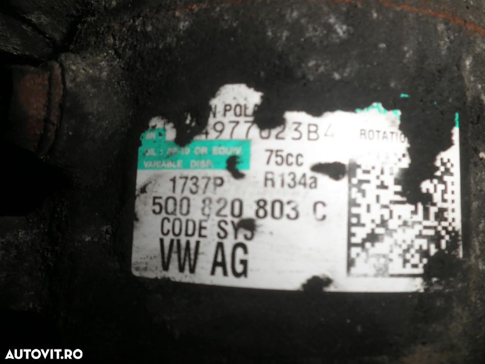 Compresor AC VW Polo 6R, Seat Ibiza, 1.2 TSI CBZ 5Q0820803C - 3
