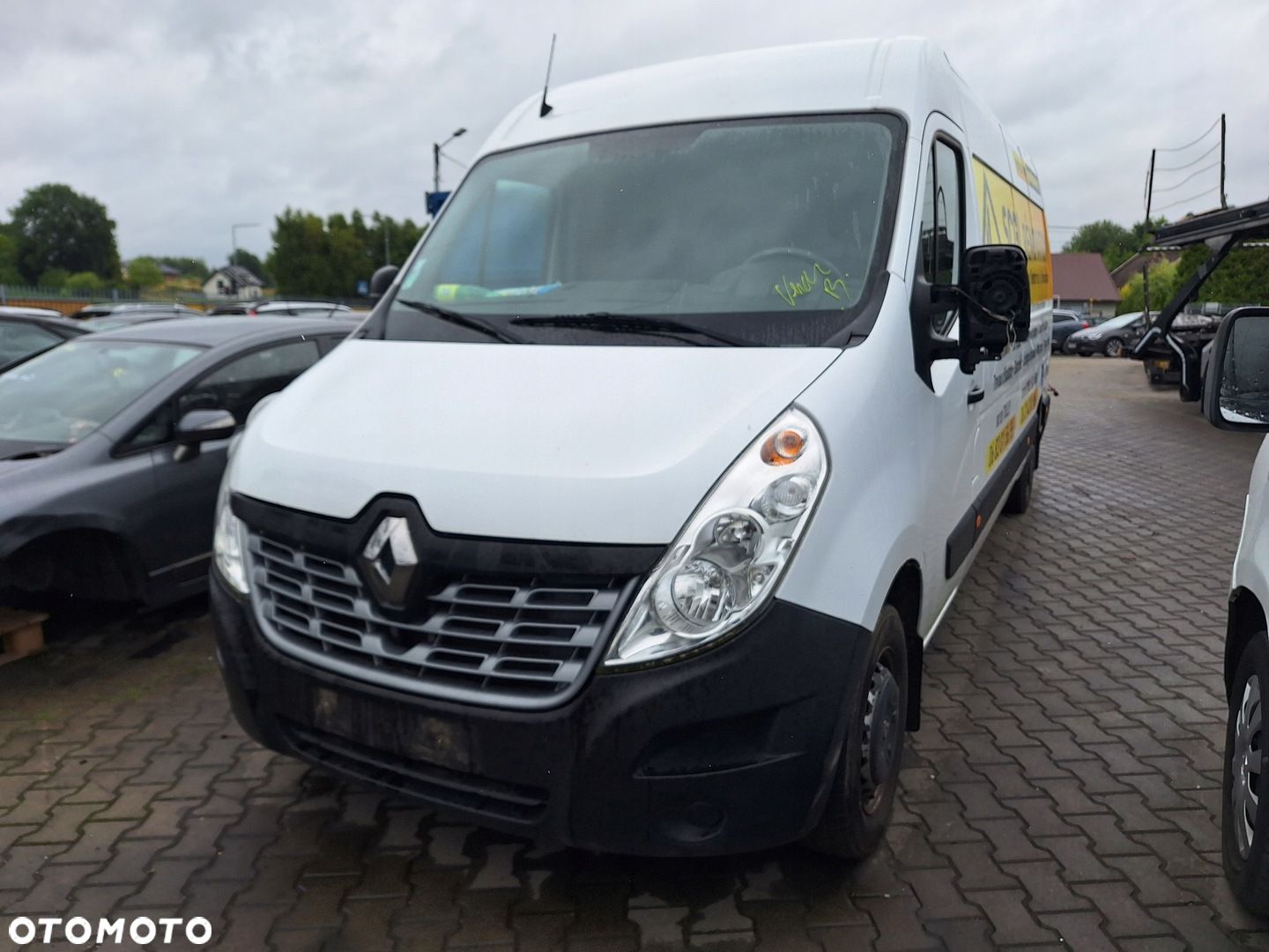 RENAULT MASTER 3 III LIFT 14-19 ZDERZAK PRZÓD MASKA BŁOTNIK LAMPA BIAŁY - 1