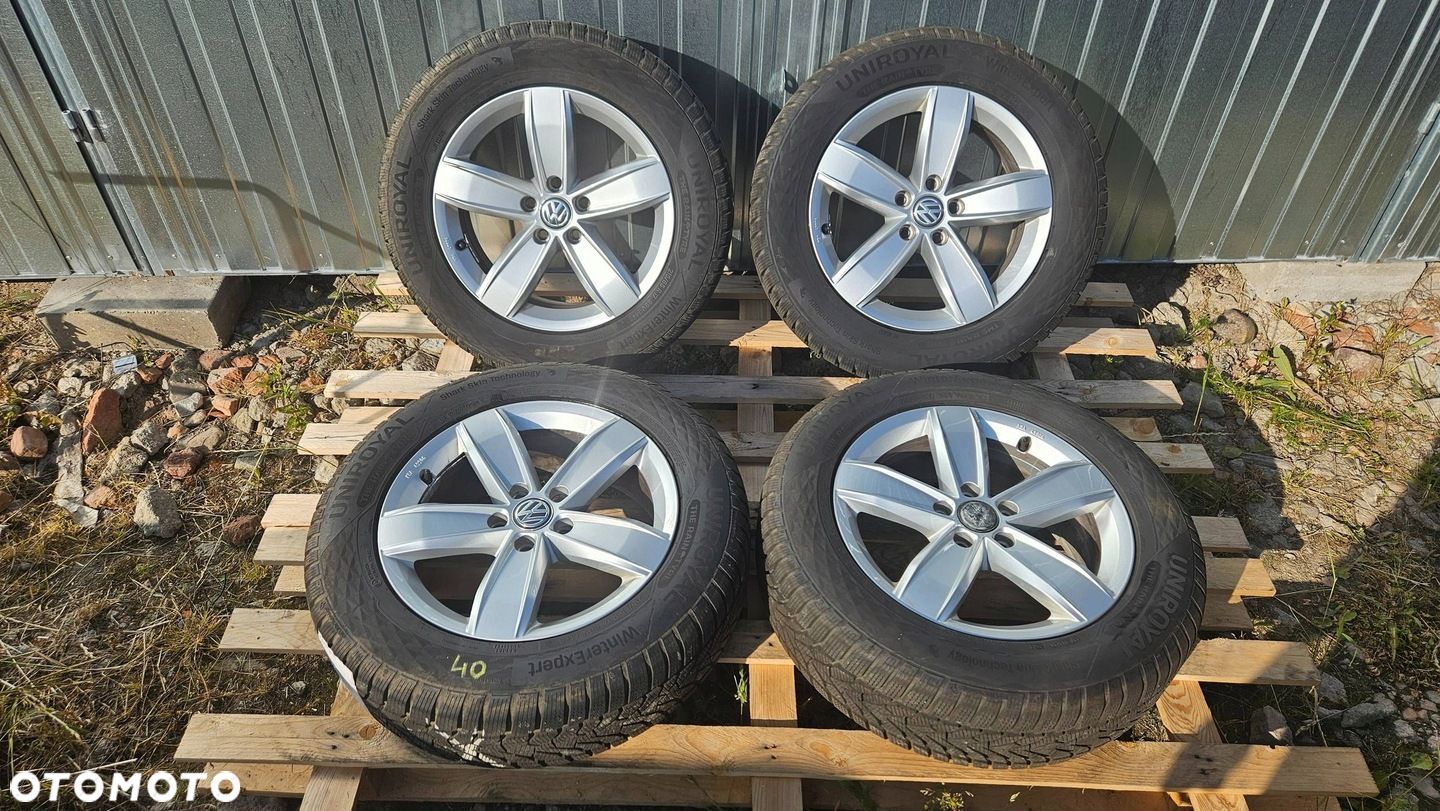 FELGI VW TIGUAN 6.5x17" ET38 5NA071497 OPONY UNIROYAL 215/65 R17 MS - 1