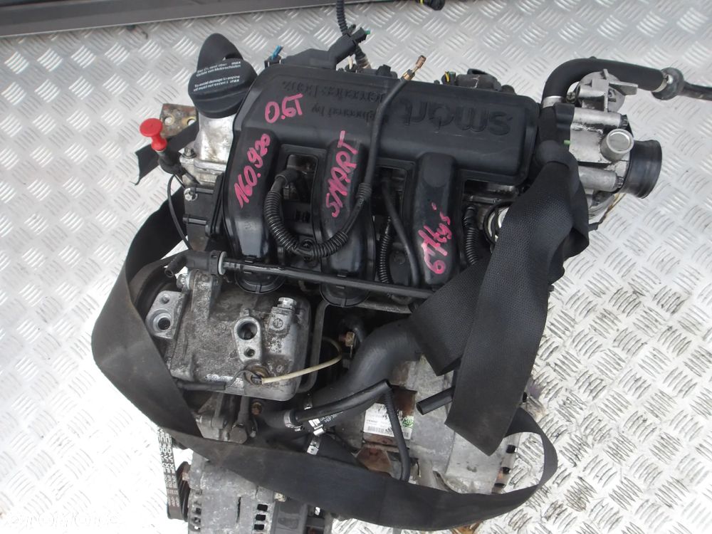 SILNIK KOMPLETNY SMART 0.6 TURBO 160.920 67 TYS - 2