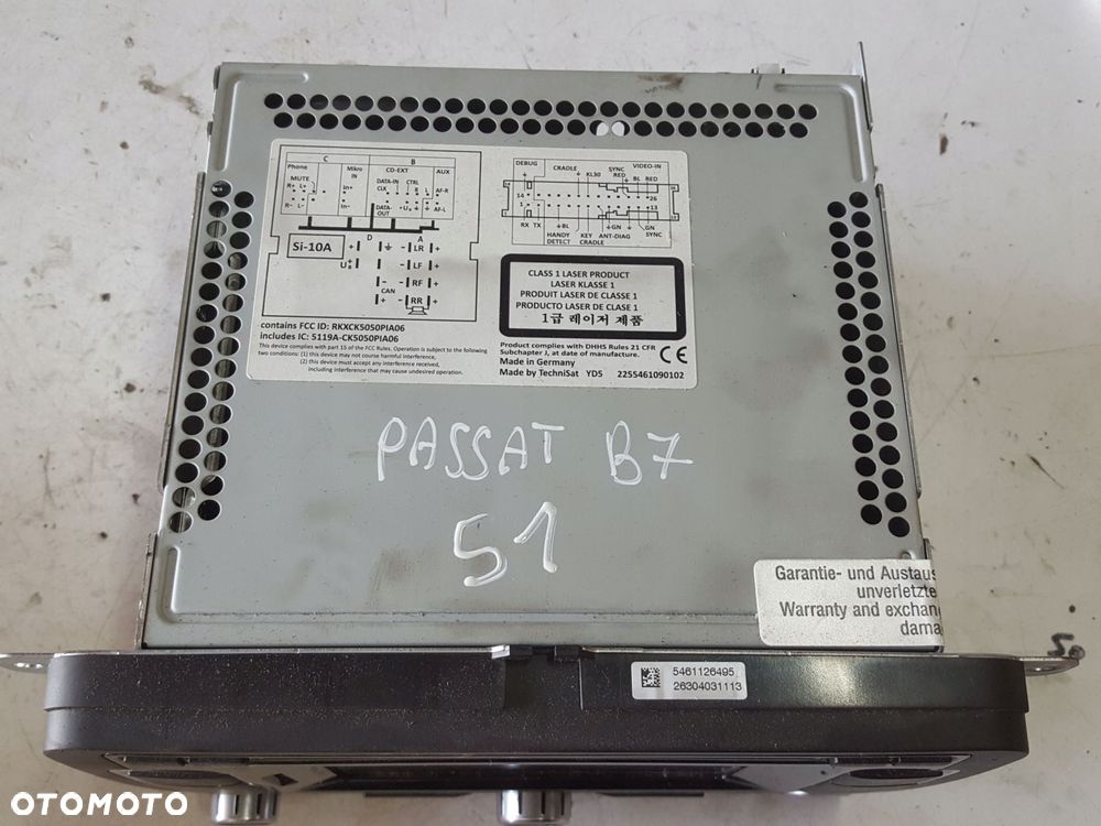 VW PASSAT CC PASSAT B7 RADIO NAWIGACJA 3C0035279 - 2