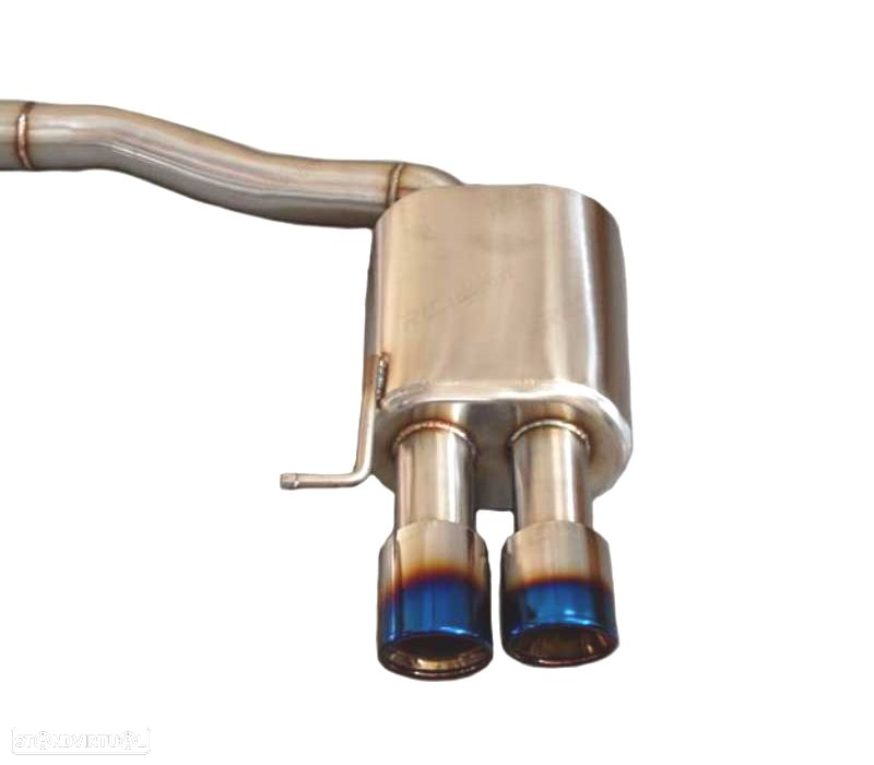 LINHA DE  ESCAPE  PARA AUDI A5 2.0T LOOK CATBACK 11-16 DUPLO AZUL - 2