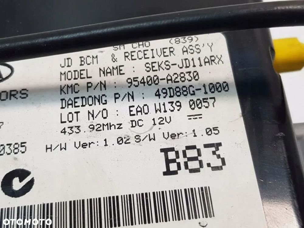 MODUŁ STEROWNIK 95400-A2830 KIA CEED II 2 - 2