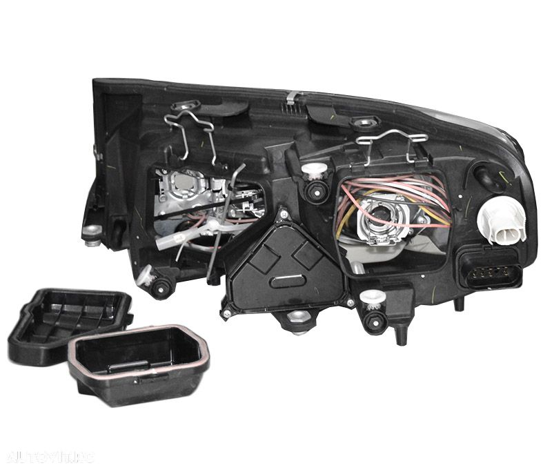 Far Skoda Superb 3U4 2002-2008 dreapta 3U1941018D tip bec H3+H3+H7, marca DEPO , electric,  cu motoras - 2