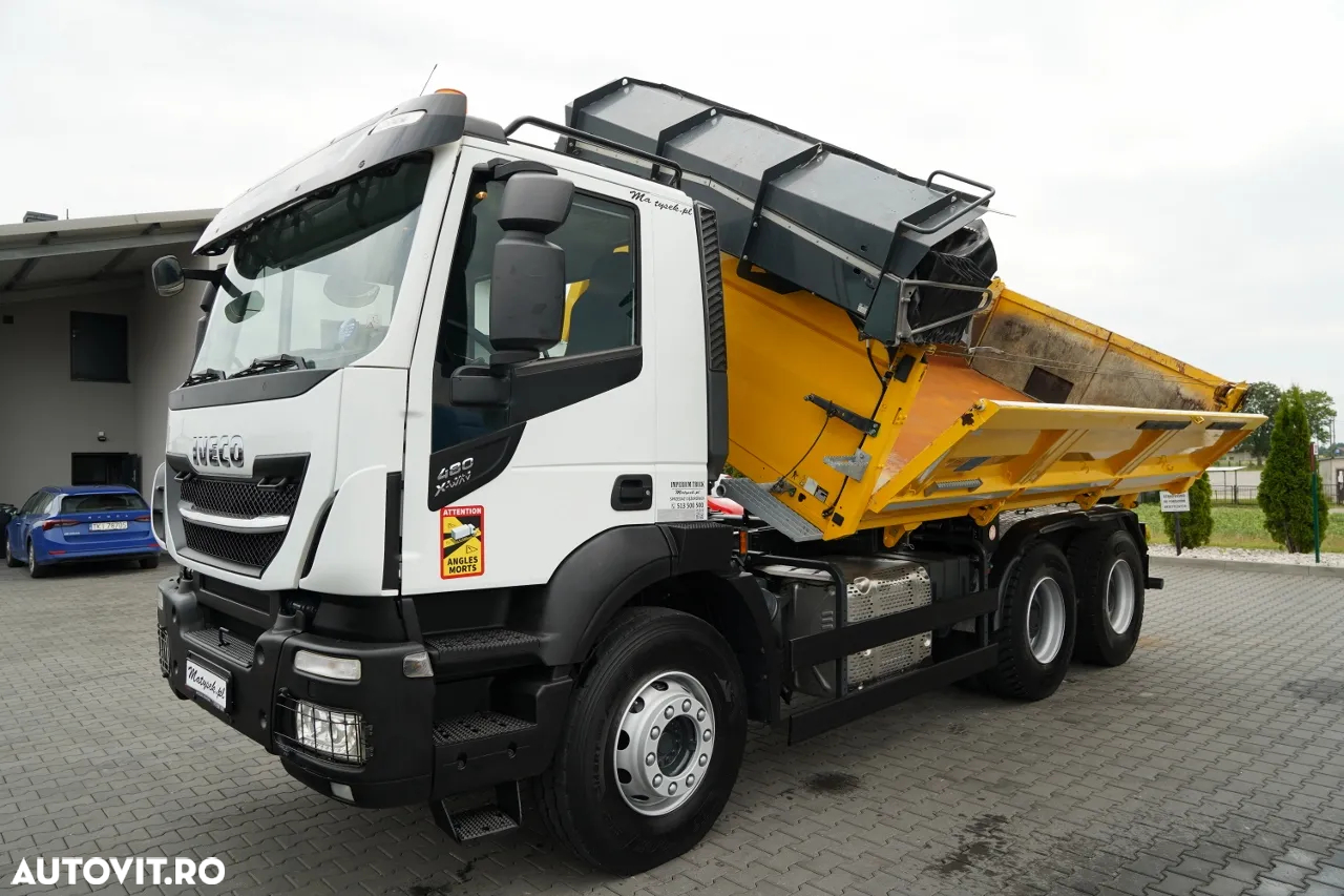 Iveco STRALIS X-WAY 480 / 6x4 / BASCULATOR DUBLU / HYDRODOLT / BOARDMATIC / MEILLER KIPPER / IMPORTAT  ANUL PRODUCȚIEI: 2020 - 11