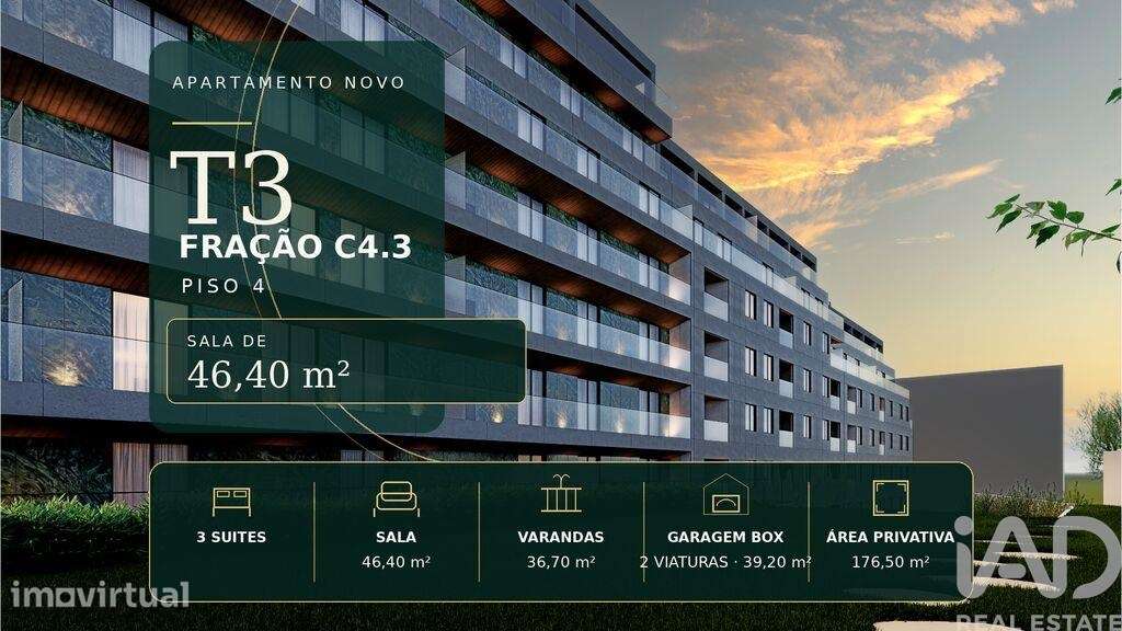 Apartamento T3 em Gondomar (São Cosme), Valbom e Jovim de 176,00 m2