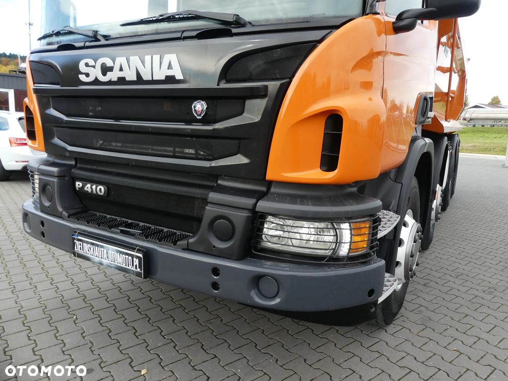 Scania P410 8x4 / WYWROTKA TYLNO ZSYPOWA / ALUFELGI / MANUAL / - 18