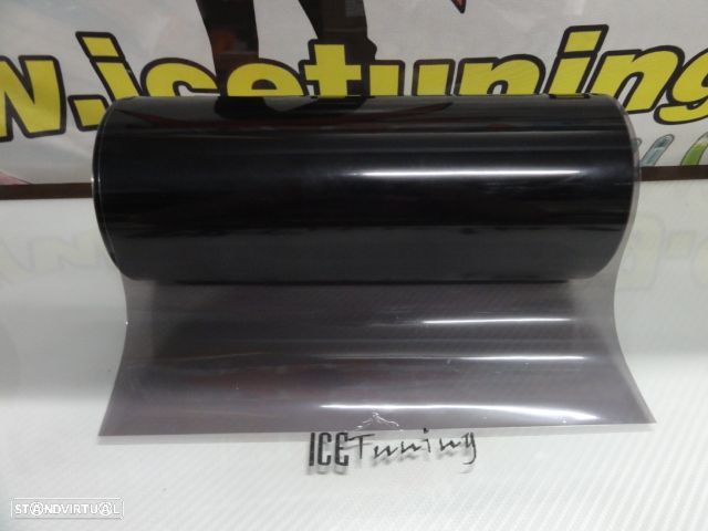 Peliculas Para Faróis em Preto light, Preto light plus, Preto dark, Preto dark plus, Preto smoke liso, Preto smoke, Preto smoke glossy 0.30m X 1m Ou 10m X 0.30m - 2
