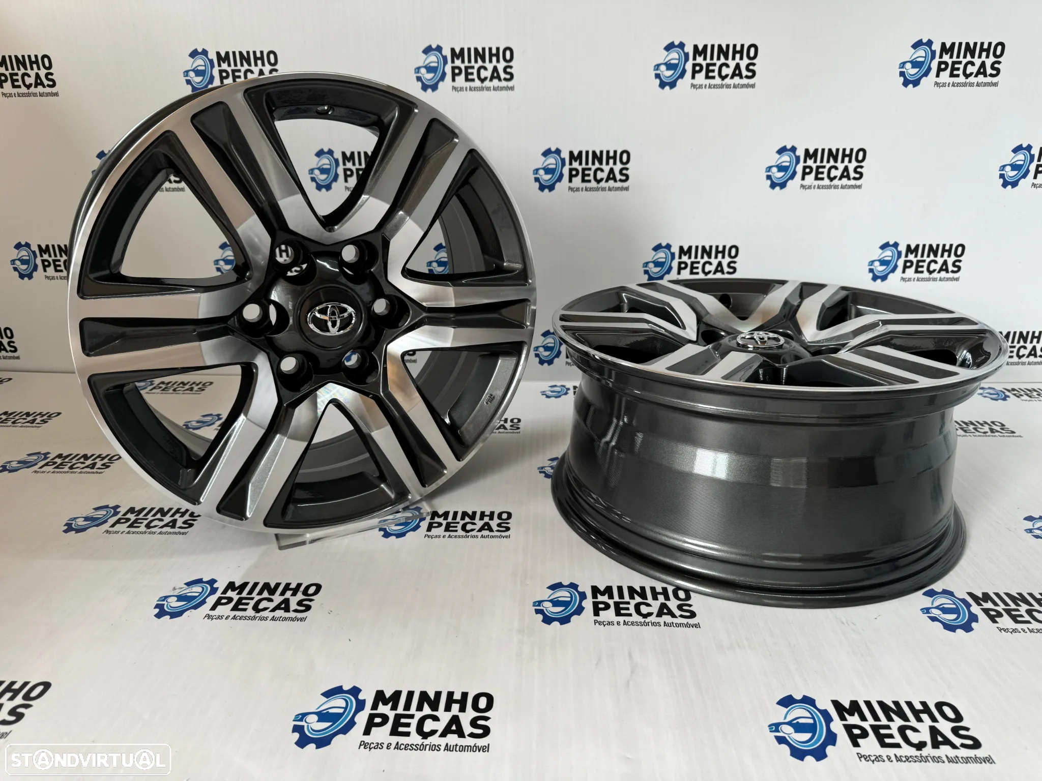 Jantes Look Toyota Hilux SRX/SW4 em 17 (6x139.7) Gunmetal Machined - 4