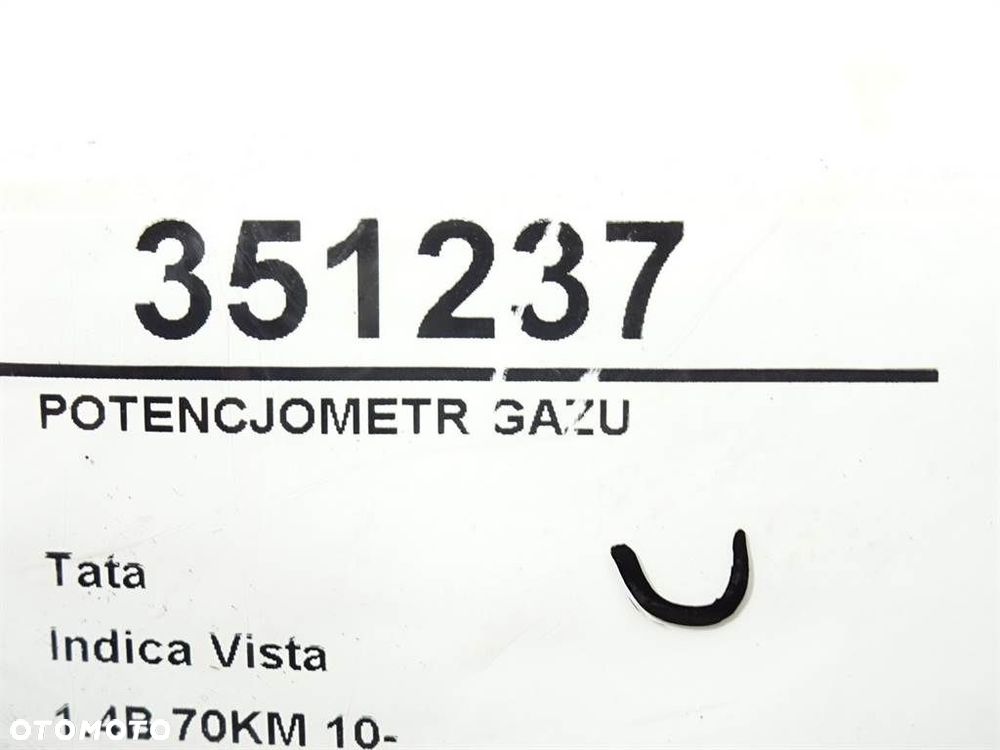 POTENCJOMETR GAZU - 77.00 PLN - TATA INDICA VISTA 2008 - 2022 1.4 CR4 52 kW [70 KM] olej napędowy - 6