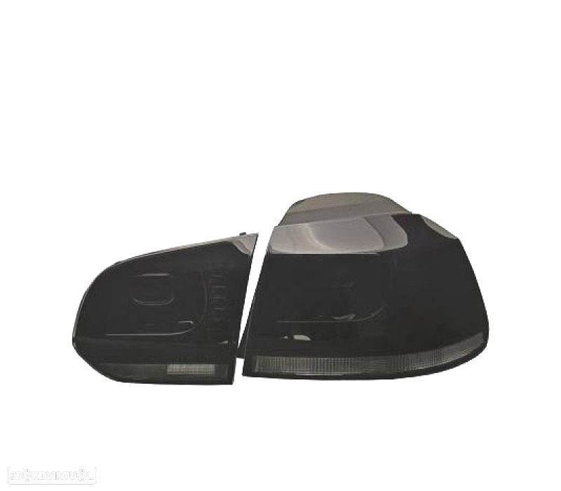 FAROLINS TRASEIROS VOLKSWAGEN VW GOLF VI LIMOUSINE 08-12 LED PRETOS - 1