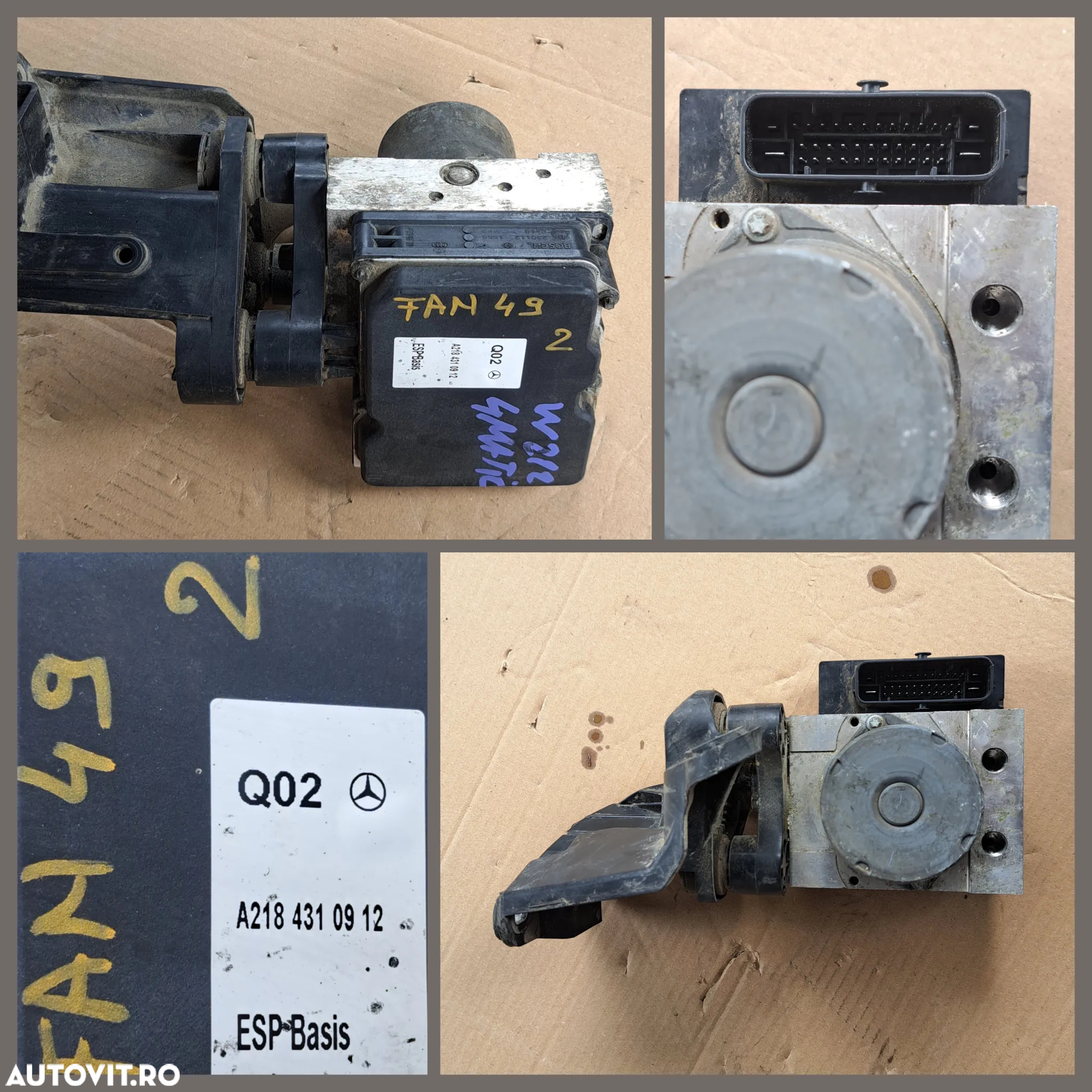 Modul unitate pompa ABD ESP SBC ABR mercedes A-Class w169 E-Class w212 4matic w211 CLS w218 w219 Vito 4x4 w639 w207 - 3