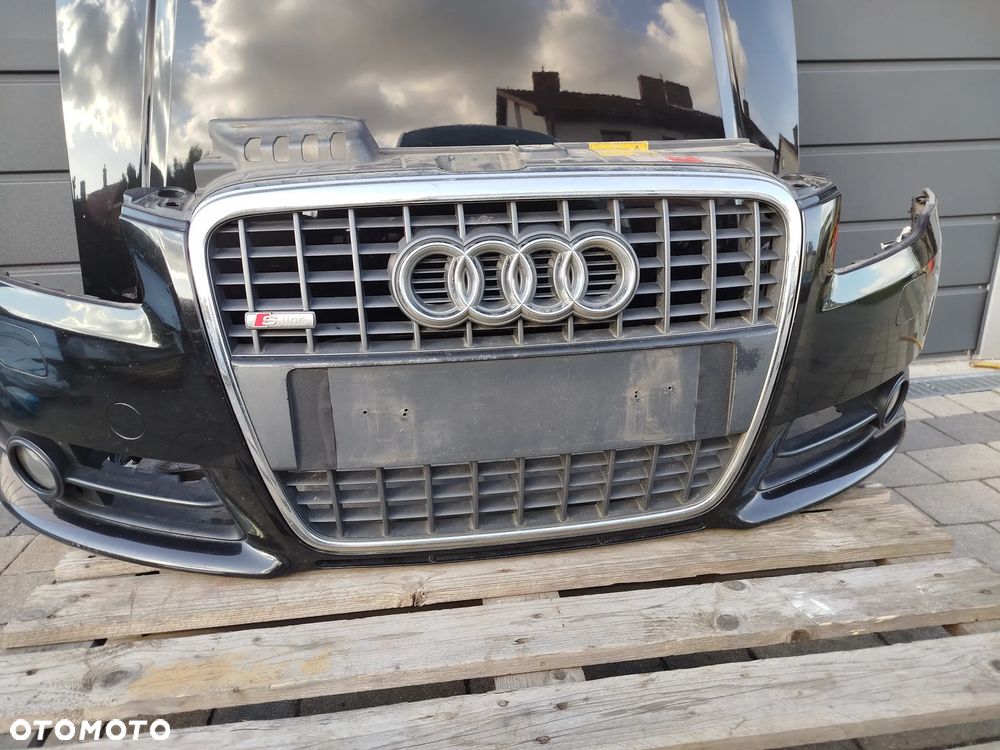 Audi A4 B7 maska plus zderzak przód S-Line Xenon LY9B - 3