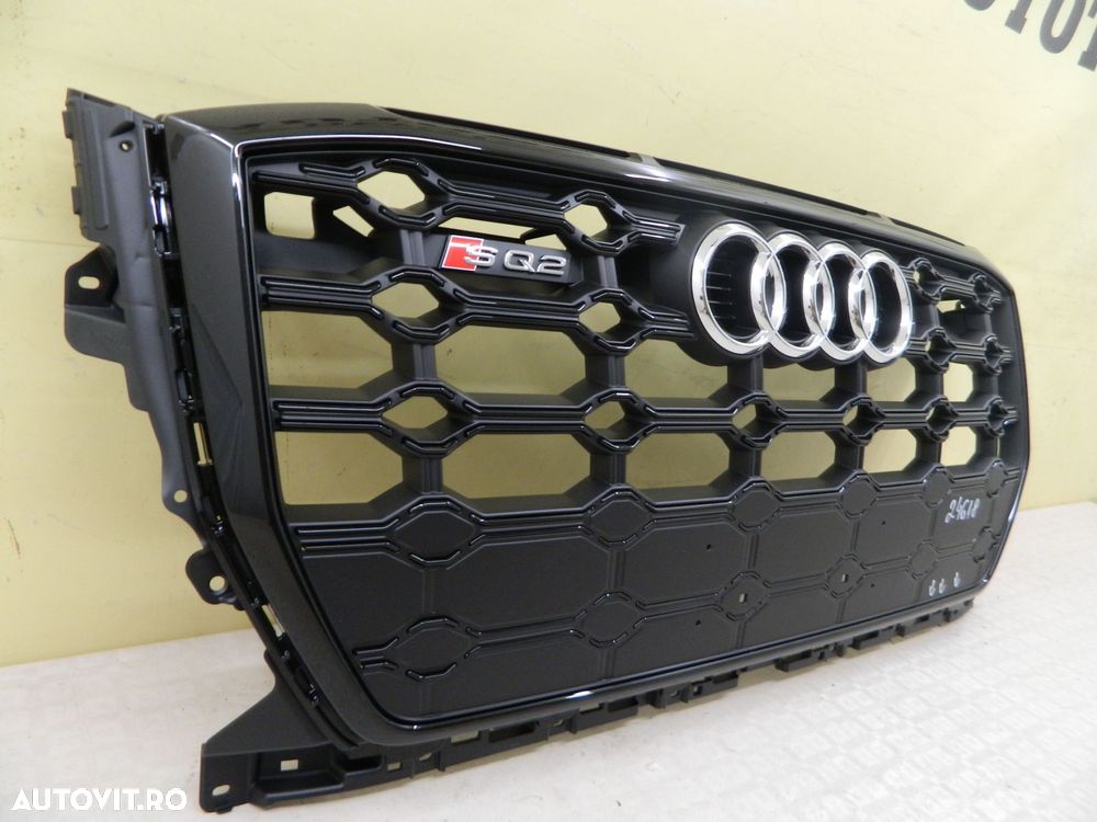 Grila radiator Audi Q2 S-Line / SQ2 facelift Black Edition , 2021, 2022, 2023, cod origine 81A853651C. - 6