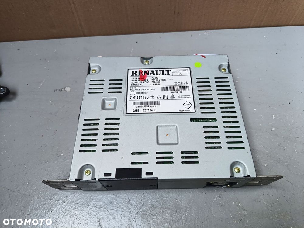 renault kadjar 15r-> radio nawigacja 281152705r - 1