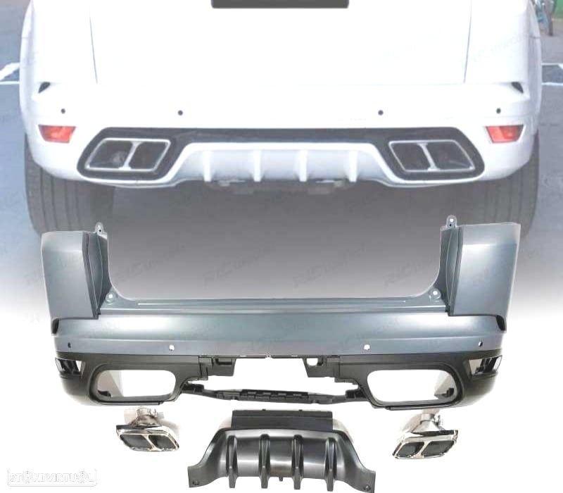 PARA-CHOQUES TRASEIRO RANGE ROVER SPORT L494 13-17 LOOK SVR - 1