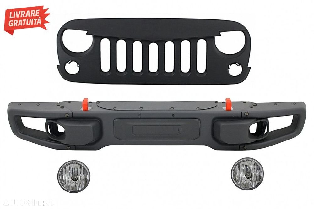 Bara Fata si Grila Centrala Jeep Wrangler / Rubicon JK (2007-2017) 10t - 1