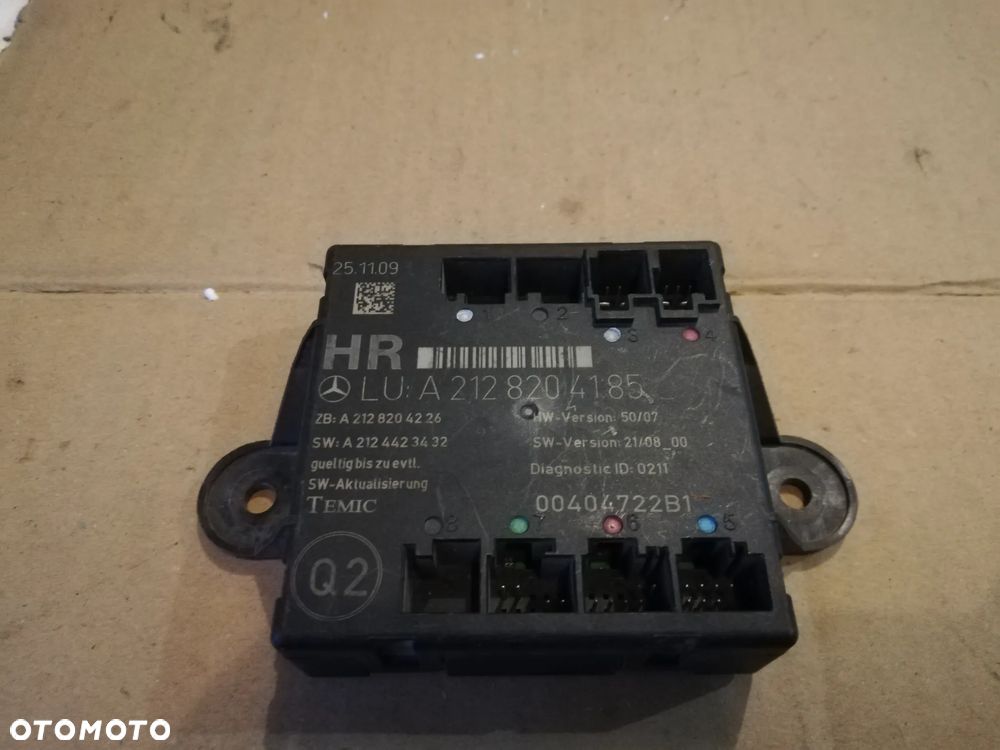 Mercedes W204 W212 Moduł Drzwi Prawy Tył Prawych Tylnych A2128204185 - 1