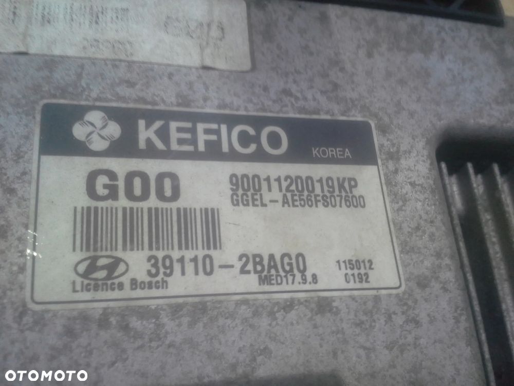 Hyundai IX35 1.6 GDi zestaw startowy komputer 39110-2BAG0 moduły stacyjka 2 klucze immo licznik i inne EU - 4