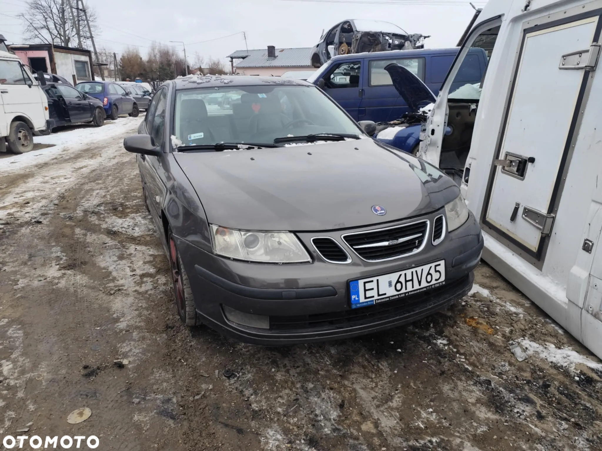 saab 93 9-3 II maska zderzak lampa grill błotnik drzwi zbiornik paliwa szyba lusterko klamka klapa - 2