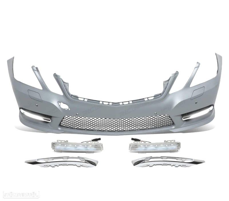 PARA-CHOQUES FRONTAL MERCEDES CLASE E W212 10-13 LOOK AMG PDC + DRL - 2