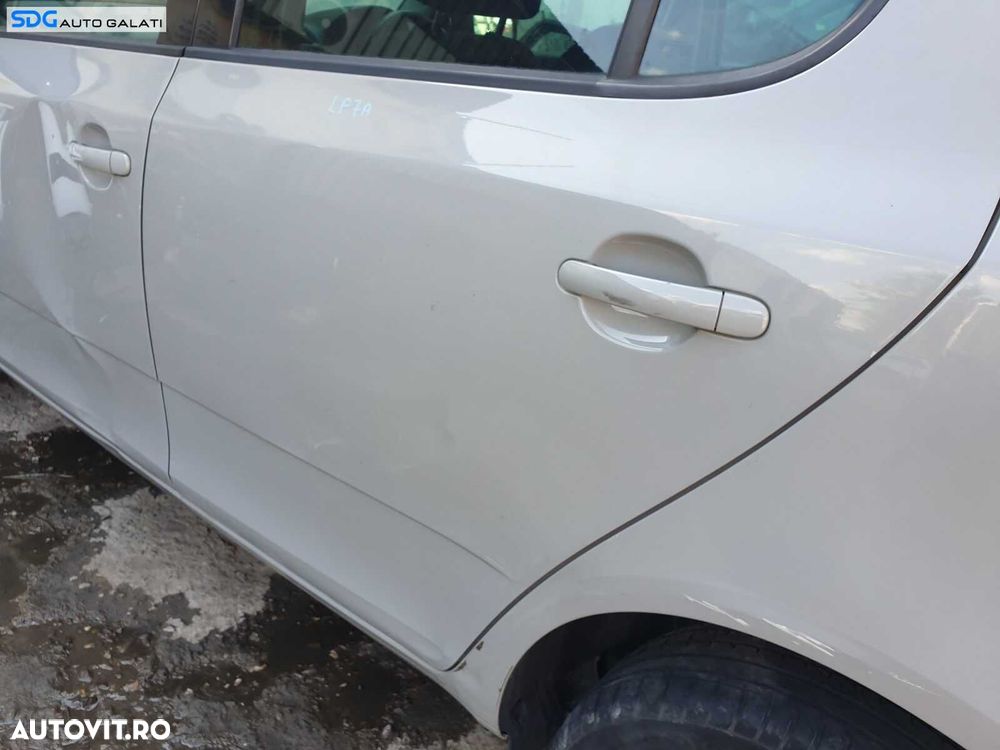 Usa Usi Portiera Portiere Stanga Spate cu Ondulatii Skoda Fabia 2 Hatchback 2007 - 2014 Culoare LF7A [1551] - 6