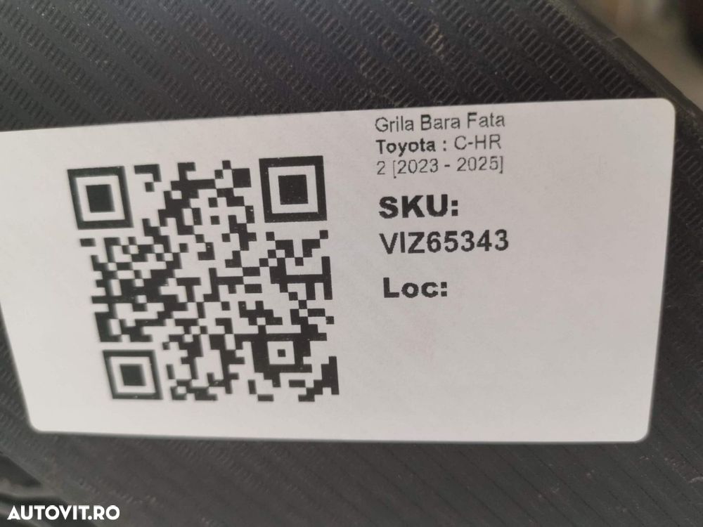 Grila Bara Fata Toyota C-HR 2 2023 2024 2025 Originala - 11