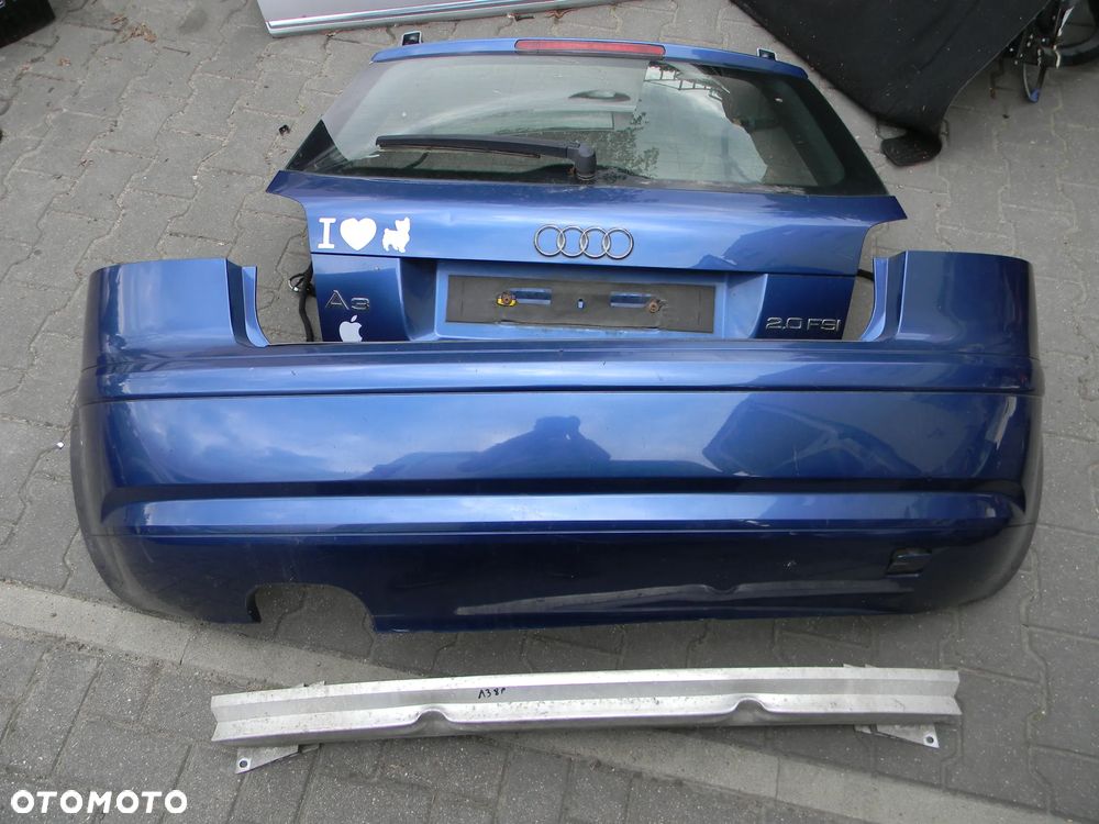 zderzak tył tylny AUDI A3 8P 3D LZ5C belka - 1