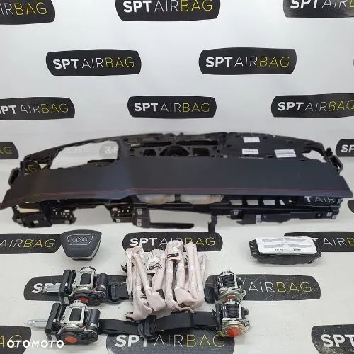 AUDI A7 S7 RS7 A7 4K DESKA ROZDZIELCZA KONSOLA KOKPIT PULPIT PODUSZKI AIRBAG AIR BAG PASY KURTYNY KIT SET - 1