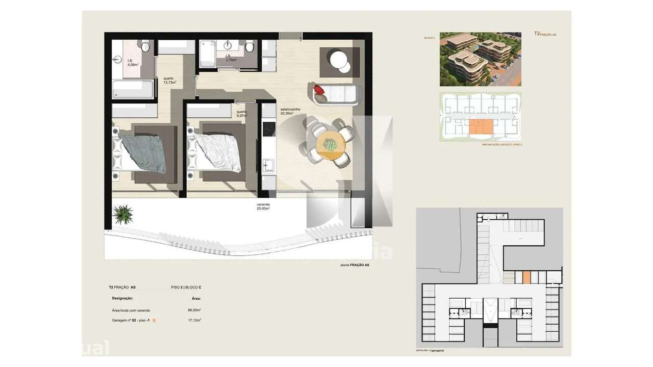 T2 Jardim Haydée: Exclusividade na Quinta da Portela - Grande imagem: 4/5